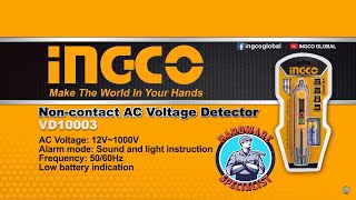 Ingco VD10003 Non Contact AC Voltage Detector [upl. by Xineohp785]