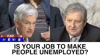 Is your job to make people unemployed  John Kennedy humiliated the Feds raising interest rates [upl. by Emelyne]