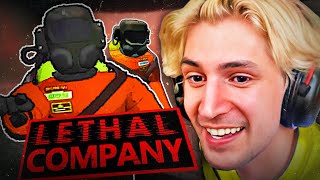 XQC PLAYS LETHAL COMPANY Part 1 [upl. by Ativet]