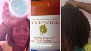 Hair Testing Syntonics Repair Therapy Intensive Conditioner [upl. by Lucchesi]