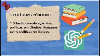 13 Institucionalização das políticas em DH como políticas de Estado CPN2024 [upl. by Kaleena]