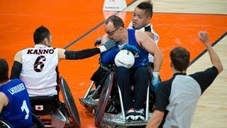 Wheelchair rugby highlights  London 2012 Paralympic Games [upl. by Rona]