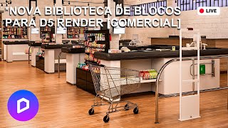 NOVA BIBLIOTECA de blocos para D5 RENDER para seus projetos COMERCIAIS [upl. by Kirit]