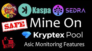 Sedra Coin or Kaspa Coin mining on Kryptex pool  🤑 Asic Monitoring Feature Available 🚀 crypto [upl. by Atirres]