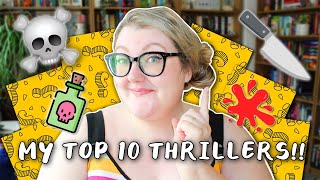 TOP 10 THRILLERS OF ALL TIME 💀🔪  Literary Diversions [upl. by Morry625]