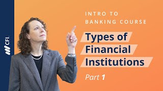 Types of Financial Institutions Intro to Banking Course  Part 1 [upl. by Ttebroc67]