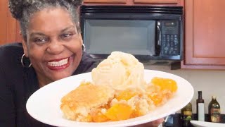 Easy Peach Cobbler Recipe Better than Krispy Kreme’s [upl. by Alesi]