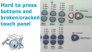 Replacing broken DecalTouch Panel on FampP Smart Drive Washer [upl. by Assilanna]