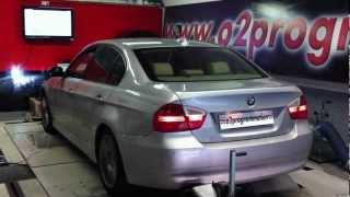 Test Dyno banc de puissance reprogrammation moteur BMW 330d e90 231ch o2programmation [upl. by Hermina]