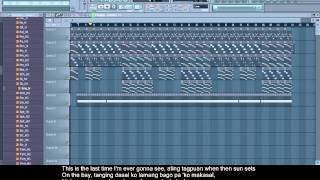 Gagong Rapper  Huling Hiling Rap Beat Instrumental Remake   LYRICS VIDEO [upl. by Blanca12]