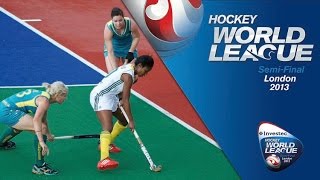 South Africa vs Australia Womens Hockey World League London Pool B 25613 [upl. by Kcirded]