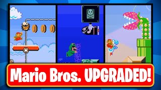 Super Mario Bros but NEW powerups enemies bosses graphics and MORE [upl. by Acul]