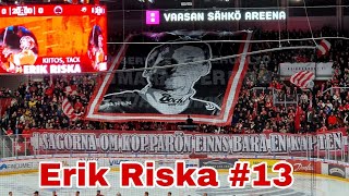 Ultras 06n Tifo Erik Riskalle  Vaasan Sport  Porin Ässät 1232024 [upl. by Irovi]