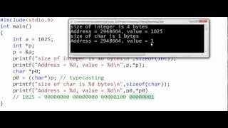 Pointer types pointer arithmetic void pointers [upl. by Nalyk]