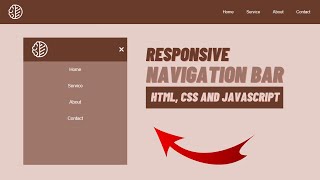 Make this responsive NavBar in 4 minutes [upl. by Kerad151]