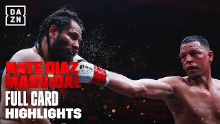 FULL CARD HIGHLIGHTS  NATE DIAZ VS JORGE MASVIDAL [upl. by Cohl]