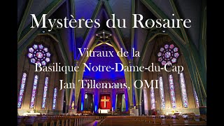 Vitraux  Les mystères du Rosaire  Basilique NotreDameduCap [upl. by Joon762]