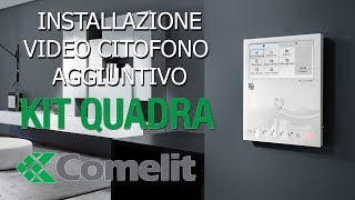 come installare un monitor aggiuntivo videocitofono Comelit kit Quadra 2 fili [upl. by Nyraa]