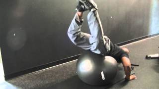 Stability Ball Frog Kicks [upl. by Cresida]