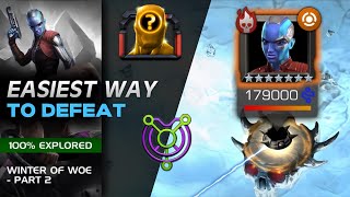 The EASIEST to defeat Nebula Winter of Woe Part 2  Marvel Contest of Champions [upl. by Wilow]