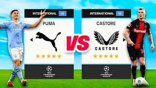 CHAMPIONS LEAGUE KIT BATTLEBUT ITS PUMA VS CASTORE 😎 [upl. by Htebazileharas778]