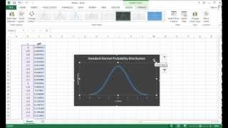 Drawing Normal distribution Density Curve with Excel [upl. by Divadnahtanoj]