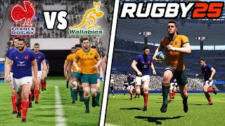 RUGBY 25 EARLY ACCESS  My First Game  France vs Australia  Rugby 25 Gameplay amp Commentry rugby25 [upl. by Namya783]