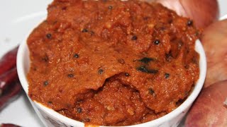 onion chutney  hotel style onion chutney  how to make onion chutney [upl. by Kaltman231]