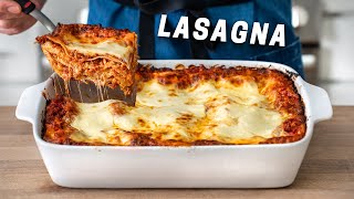 The Best CLASSIC Lasagna Recipe with EASY homemade ricotta [upl. by Branen221]