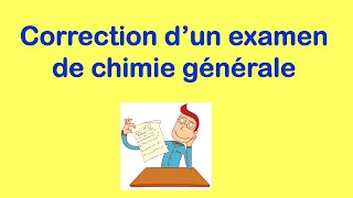 Chimie générale  Correction dun Examen de chimie chimieconfigurationélectroniqueVSEPR [upl. by Thielen]