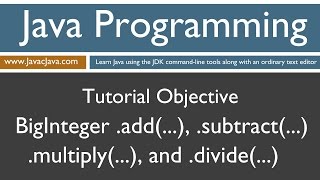 Learn Java Programming  BigInteger Basic Math Methods [upl. by Louanne321]