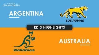 HIGHLIGHTS  ARGENTINA v AUSTRALIA  The Rugby Championship 2024 [upl. by Lennej356]