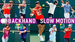 Backhand slow motion  Compilation 2023 [upl. by Hands]