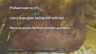 Crispy Baked Chicken Leg Quarters recipe [upl. by Cally]