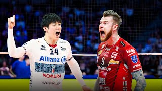 Yuki Ishikawa vs Ivan Zaytsev  Milano vs Lube  Superlega 2023 [upl. by Ttenrag554]