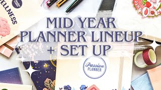 MIDYEAR PLANNER LINEUP  JULY SET UP ✨ Plan With Me planwithme passionplanner [upl. by Nylear]