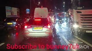 630am in the morning driving from brent cross to Edmonton London UK [upl. by Leivad786]