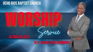 Divine Worship ServiceRev Johnathan HemmingsORBCOctober 06 2024 [upl. by Oler]