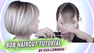 How To Cut Your Own Hair  Bob Haircut Tutorial 2023 by Eva Lorman [upl. by Nwahsuq]