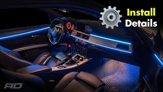 InDepth Installation Tutorial Car Interior Ambient Lighting Kit [upl. by Ahsotal]