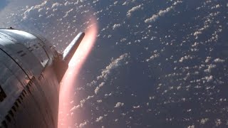 Wow Watch SpaceX Starship reenter Earths atmosphere in these incredible views [upl. by Rodrique701]