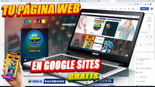 Como crear una PAGINA WEB GRATIS con GOOGLE SITES 2023  Para radio en Vivo [upl. by Roots]