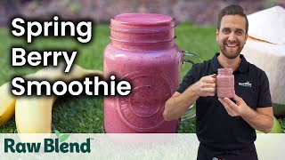 How to make a Spring Berry Smoothie in a Vitamix Blender  Recipe Video [upl. by Ariahaj]