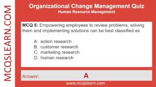 Organizational Change Management Quiz for Online Classes amp MBA Degree Course Prep [upl. by Varrian]