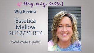 Estetica Mellow in RH1226 RT4  WIG REVIEW lace front mono part layered beachy wave [upl. by Haret]