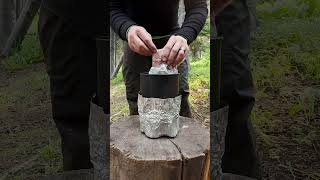 Setting Up My Backpacking Alcohol Stove To Make Breakfast At Boulder Lake McCall ID [upl. by Muna]