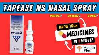 Tapease NS Nasal Spray  Tapentadol  strong painkiller🤔 [upl. by Syxela]