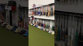 INSANE WALL OF BASEBALL BATS shorts review [upl. by Fronia]