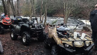 Beautiful ride through Oxtongue lake trails POV Yamaha Kodiak 450 [upl. by Nus]