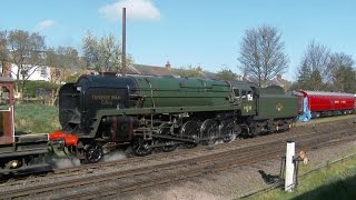 GCR Railways at work weekend featuring 92220 Evening Star amp 6960 Raveningham Hall 18 Apr 2015 [upl. by Dorette]